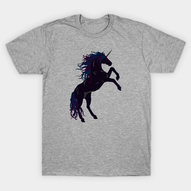 Gothic Unicorn T-Shirt by PeregrinusCreative